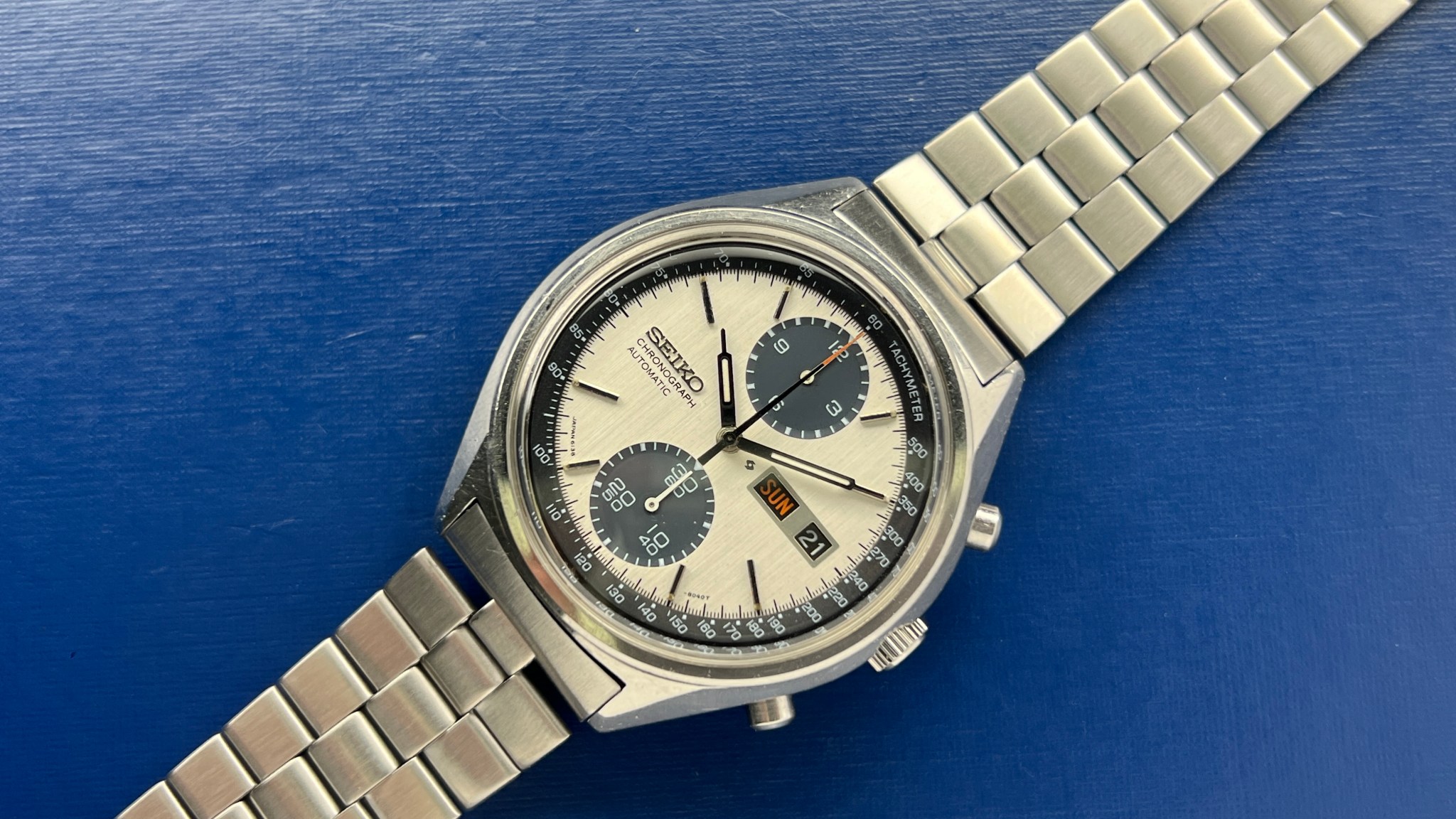 Seiko Mod Nautilus Pulsera De Eslabones Con Extremos Z027 Para Reloj Seiko Panda 6138-8020 Y 6138-8021 - Usada, En Buen Estado Seiko Titanium - Foto 3