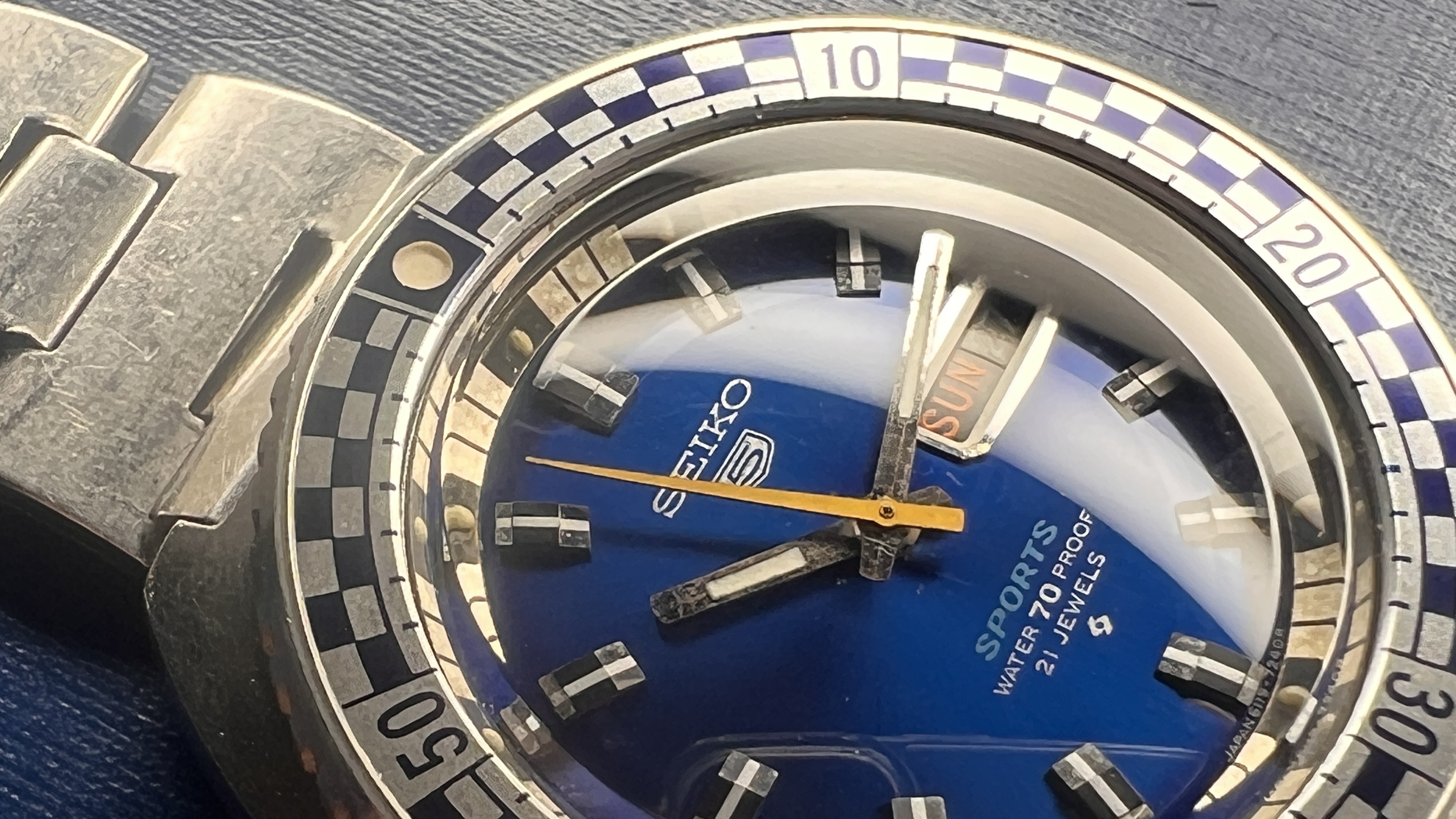 SOLD — Seiko 6119-7173 Blue Rally Diver – Blair Watch Project